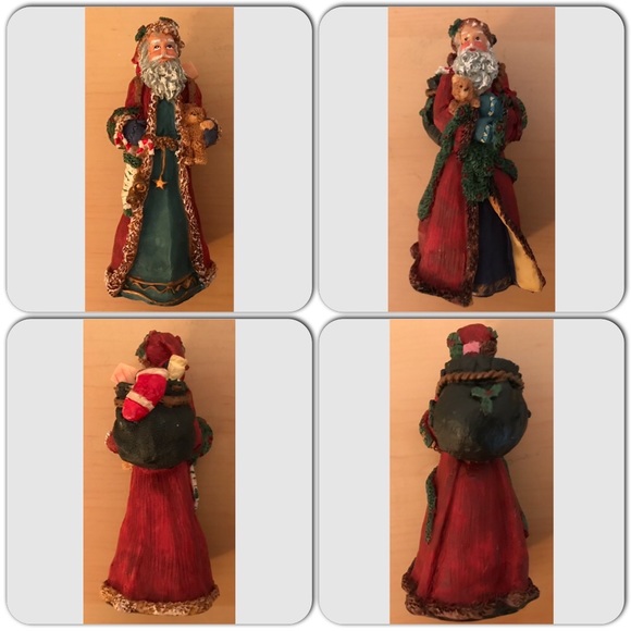 6 OLD STYLE SANTA CLAUSES FIGURINES APROX 5 in. - Picture 4 of 4